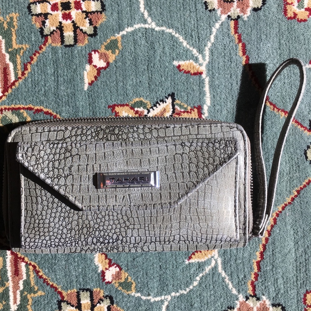 BOGO Metallic Tahari wallet wristlet